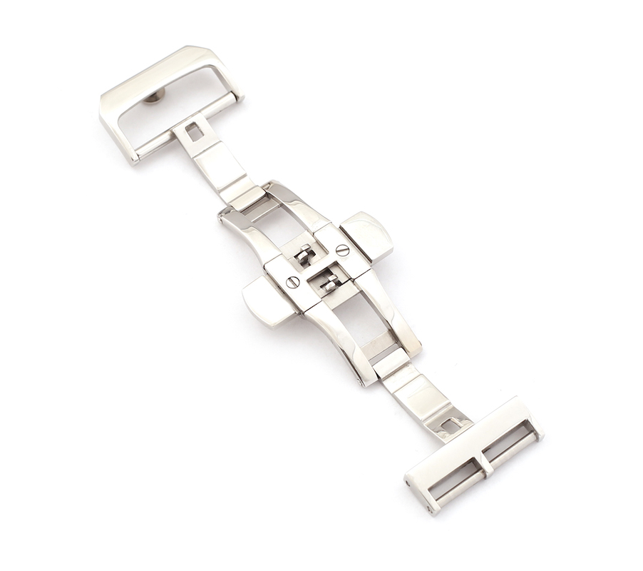 RIOS1931 Watch Band Deployment Clasp, Model „Swiss“, 1622 mm, silver