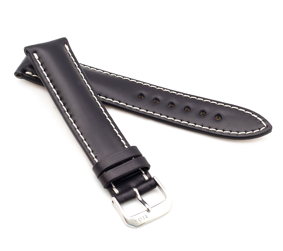 RIOS1931 Organic Leather Watch Band Landsberg, 20-22 mm, 3 colors, new! U
